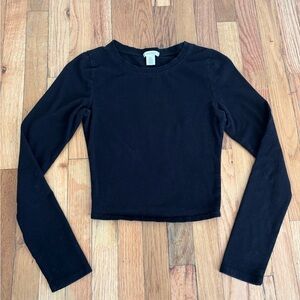 Bozzolo Black Long Sleeve Tee